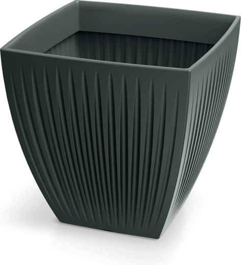 Lillepott Latia Square Midl 48 × 48 × 48 cm antratsiit