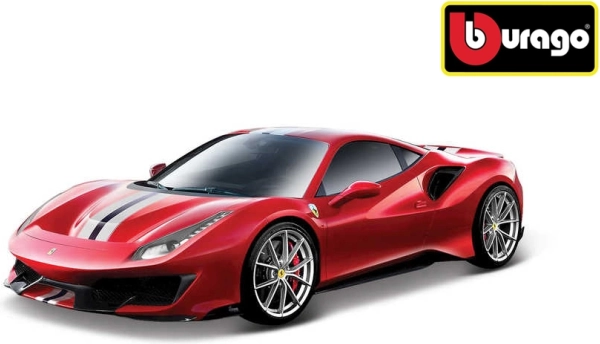 Metallist mudel Bburago Ferrari 488 Pista 1:24 punane