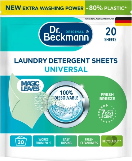 Pesulehed DR. BECKMANN Magic Leaves Universal 20 tk