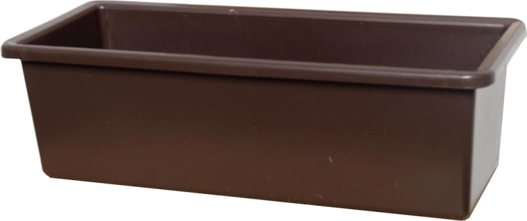 Pruun plastist lillekast 40 cm