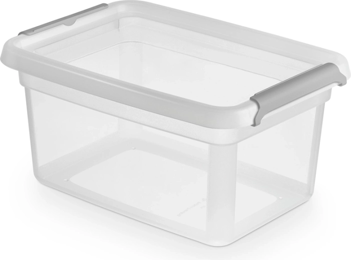 Basestore plastkarp kaane ja klambritega 1,5 l