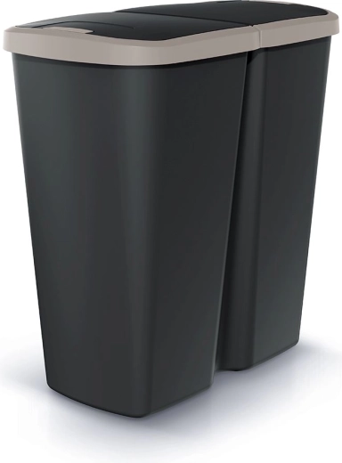 Jäätmete sorteerimisprügikast Prosperplast Compacta Duo 45 l