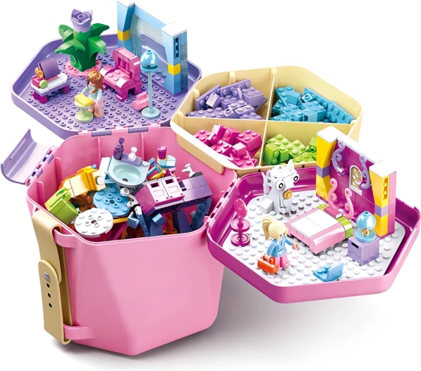 Sluban ämber klotsidega roosa