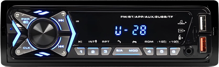 Renew Force 1-DIN autoraadio Bluetoothi, USB ja FM-raadioga