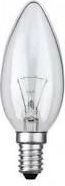 Küünlilamp 60 W E14 läbipaistev TES-LAMP