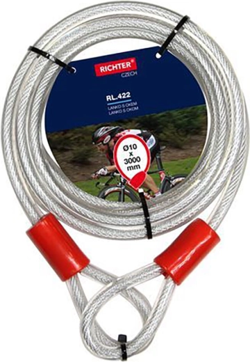 Steel cable with loop 10 × 3000 mm