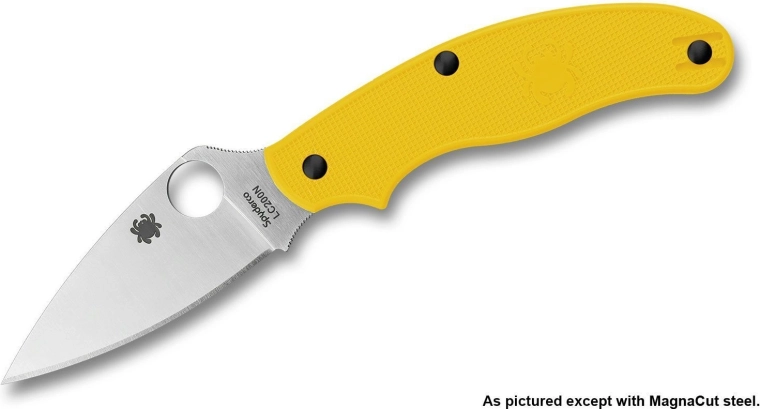 Taskunuga Spyderco UK Penknife Salt kollane, 7,5 cm, satiin, FRN