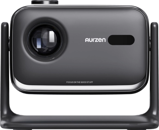 Aurzen Boom Mini must mini-projektor Google TV-ga