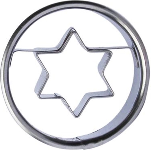 Taignalõikur küpsistele – ring–täheke 4 cm