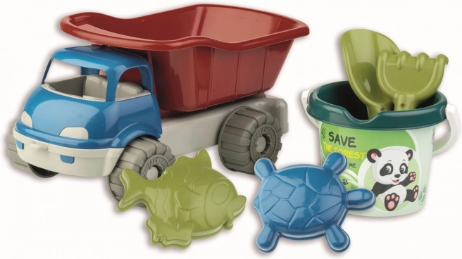 Androni liivakomplekt mets taaskasutatud plastist autoga