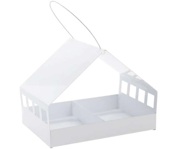 Riputatav metallist linnusöötja majakese kujul 33 × 23 × 25 cm