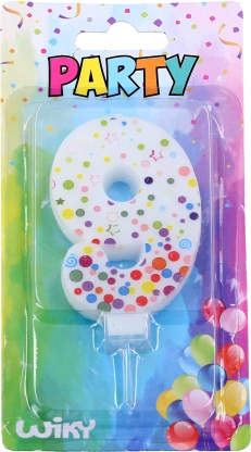 Peoküünal number 9 täppidega