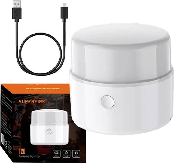 Kämpingulamp SUPERFIRE T20, 180 lm, USB-laadimine