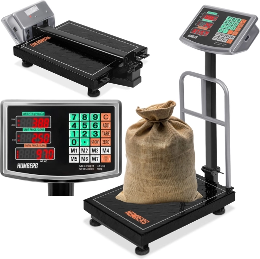 Tööstuslik platvormkaal 150 kg HUMBREG MH-191