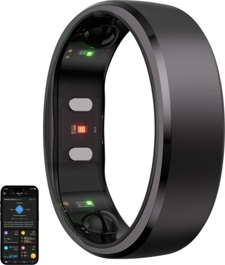Nutikas sõrmus RingConn Gen 2 – suurus 9, must