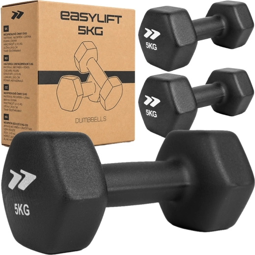 EasyLift Neoprene Dumbbells 2×5 kg