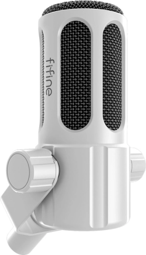 Fifine Tank 1 dünaamiline mikrofon XLR valge