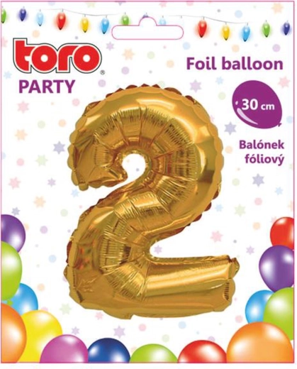 Fooliumõhupall number 2 30 cm kuldne TORO