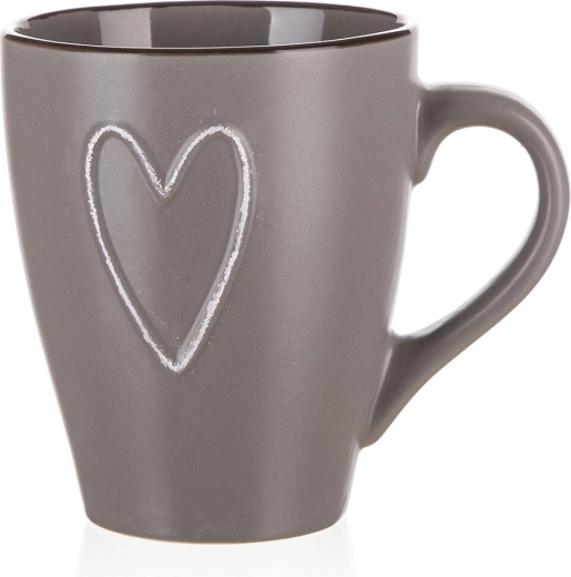 Keraamiline kruus HEART 310 ml pruun