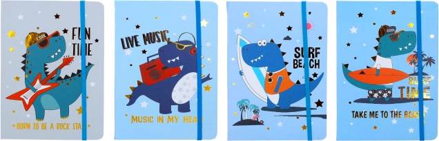 Märkmik dino 14,5 × 21 cm, 80 lehte