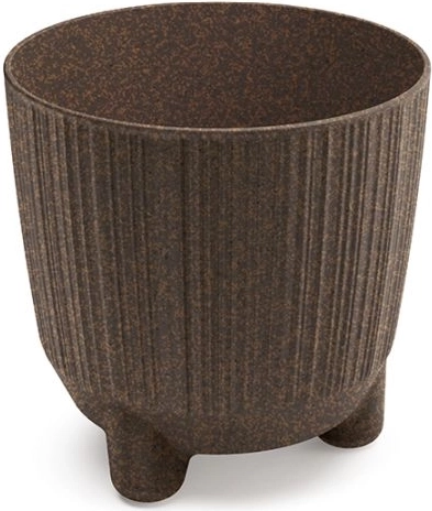 Ryfo N Eco Wood Flower Pot coffee 12.6 cm