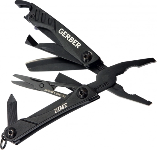 Gerber Dime Multi-Tool must multifunktsionaalne tööriist 12 funktsiooniga