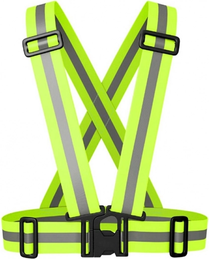 Helkivad reguleeritavad traksid – roheline ohutusvest