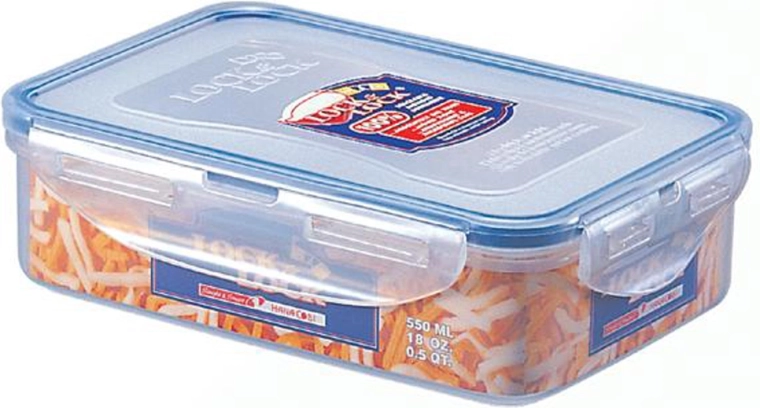 LOCKnLOCK ristkülikukujuline toidukarp 550 ml