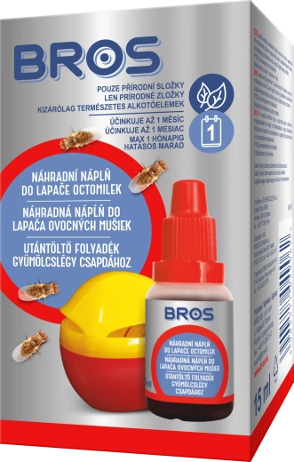 Bros puuviljakärbeste püüduri asendusvedelik 15 ml