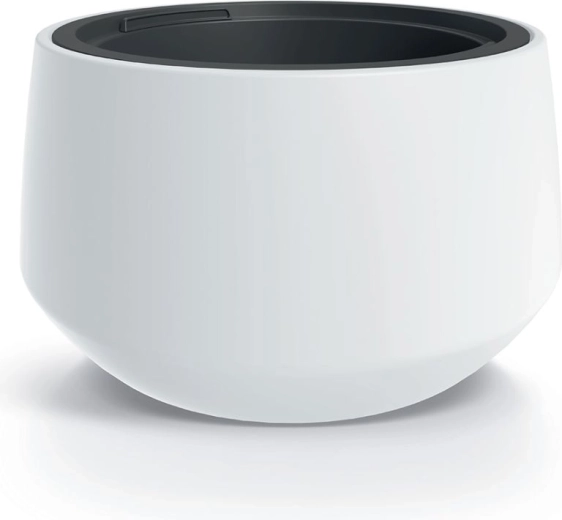 HEOS Flower Pot 39 cm white with inner insert