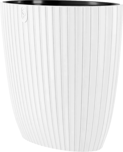 Lillepott Mika Elipsa 60 cm valge