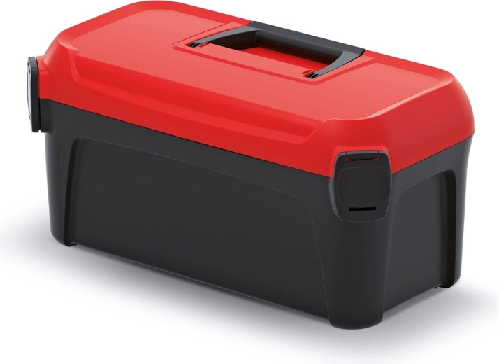 SMART tööriistakohver 16 l, 380 × 234 × 225 mm, must punase kaanega