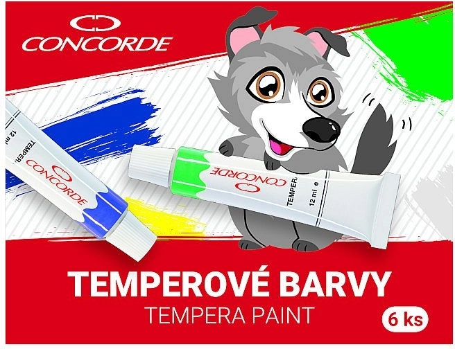 Tempera värvid CONCORDE 6×12 ml