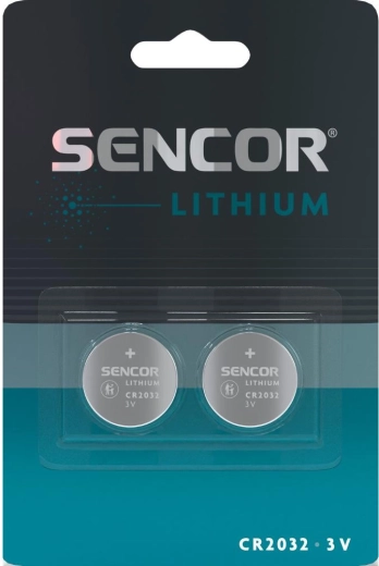 Sencori CR2032 3 V liitium-nööppatareid, 2 tk