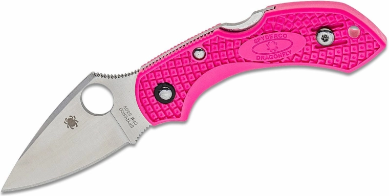 Spyderco Dragonfly 2 Pink taskunuga 5,8 cm, satiinviimistlus, roosa, FRN