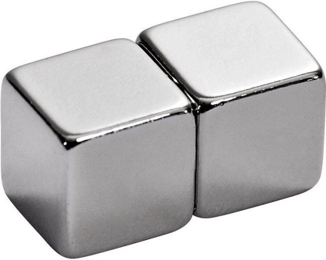 Neodymium magnet cube 10 × 10 × 10 mm (2 pcs)
