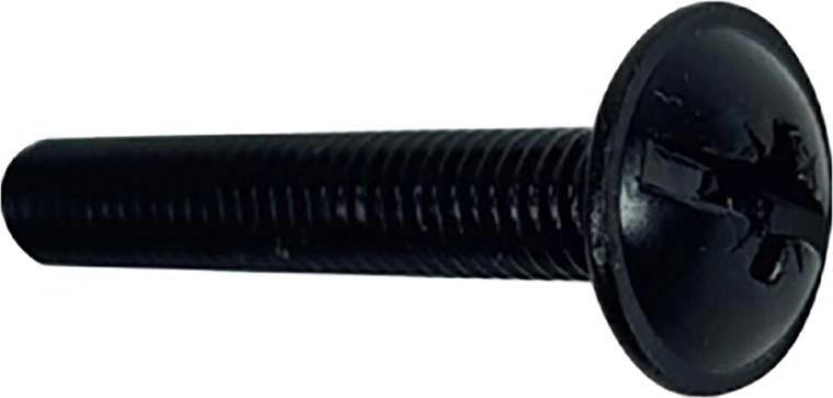 Raampeakruvid M4 × 10, mustad (15 tk)