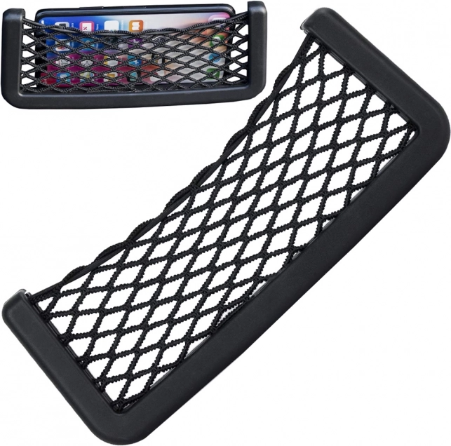 Autokorraldaja võrktaskuga telefonile