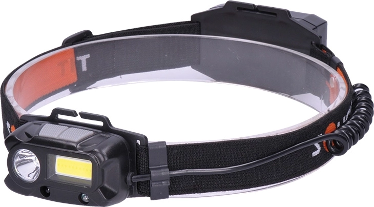 Solight rechargeable LED headlamp 3 W + COB, 150 + 60 lm, Li-Ion - 1 pc