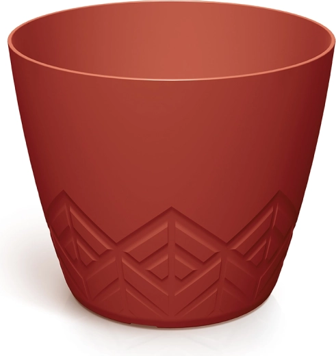 Areco lillepott 15,8 cm retro punane plastikust
