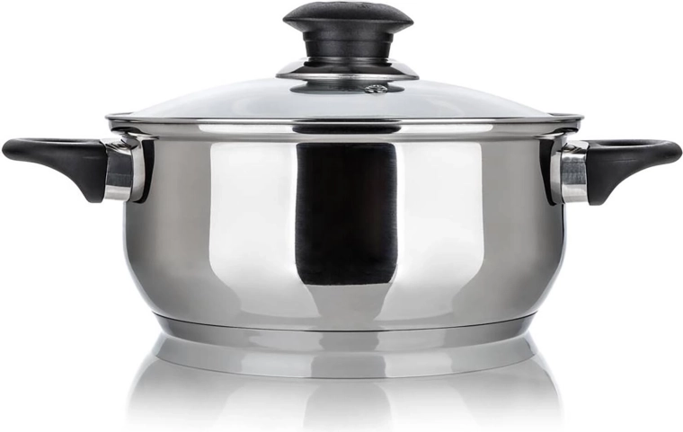 Roostevabast terasest pott 22 cm klaaskaanega 3,8 l Super Value