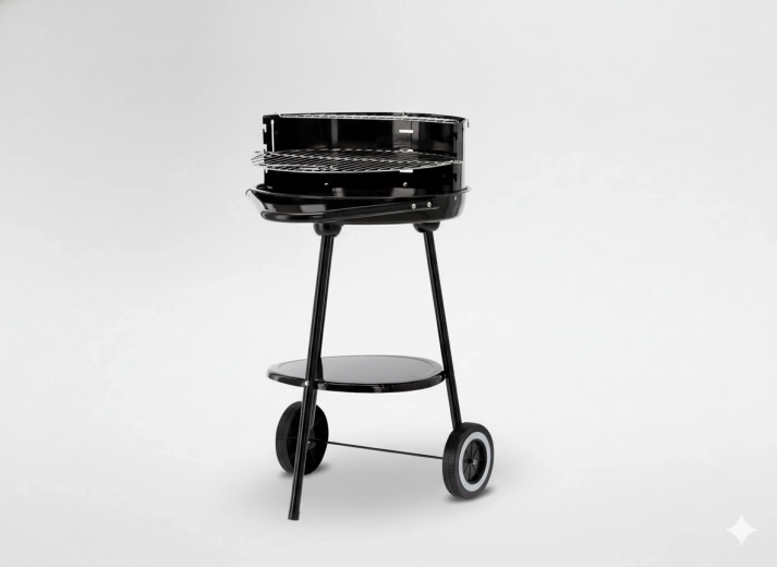 Ratastel aiasöegrill 58 × 44 × 72 cm