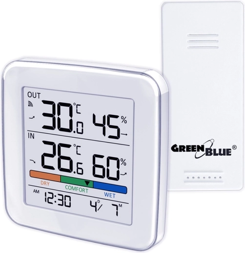 Traadita kodune ilmajaam anduriga GREENBLUE GB169