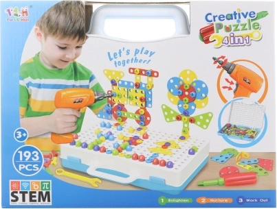 Kruvitav ehituskomplekt trelliga – 193 detaili