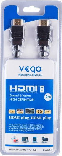 HDMI-kaabel Vega 2 m 4K, 3D ja Etherneti toega