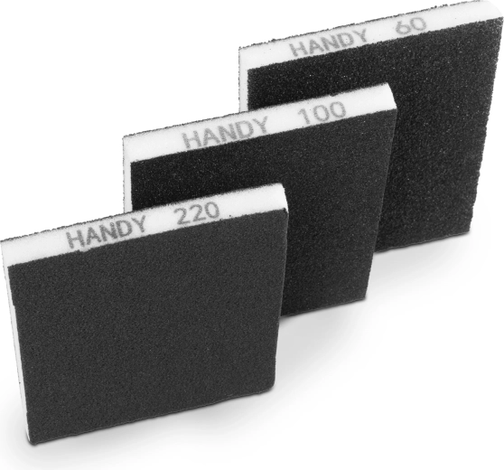 Lihvimiskäsnade komplekt 125 × 100 × 12 mm, 3 tk