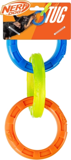 Nerf Dog tirimismänguasi kolme rõngaga 26,7 cm