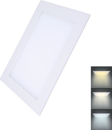 Solight LED süvistatav ruudukujuline minipaneel CCT 18 W