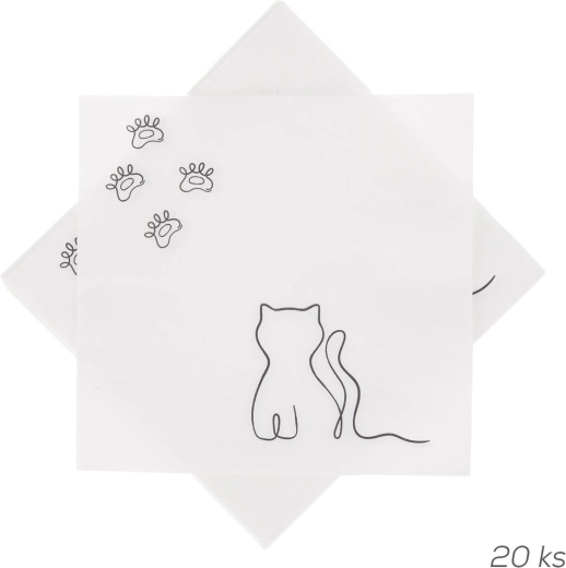 Pabersalvrätikud MICKA 33 × 33 cm, 20 tk