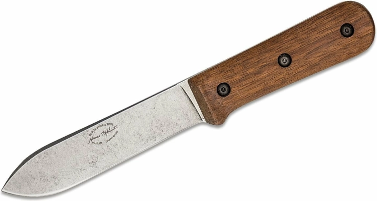 KA-BAR Becker Kepharti pähklipuust käepideme ja nahktupeta matkanuga